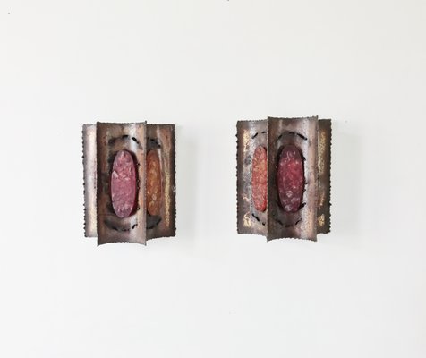 Brutalist Sconces From Accolay 1960s Set Of 2 For Sale At Pamono