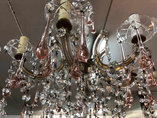 Bohemian glass sale chandelier