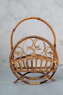 Vintage Bamboo Magazine Rack 1960s For Sale At Pamono