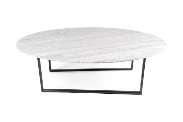 Lithoverde White Carrara Marble Dritto Coffee Table By Piero