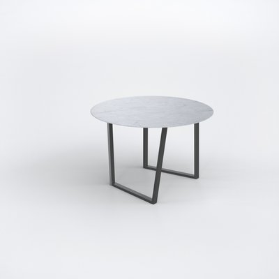 Table De Salle A Manger Dritto En Marbre De Carrare Blanc Par