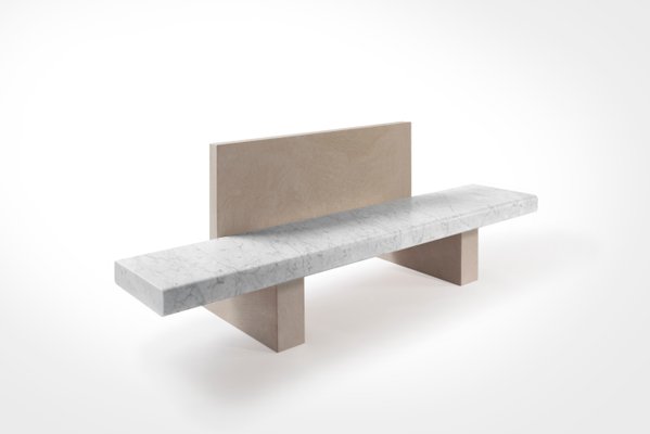 Span Outdoor Bench With Back Support By John Pawson For Salvatori