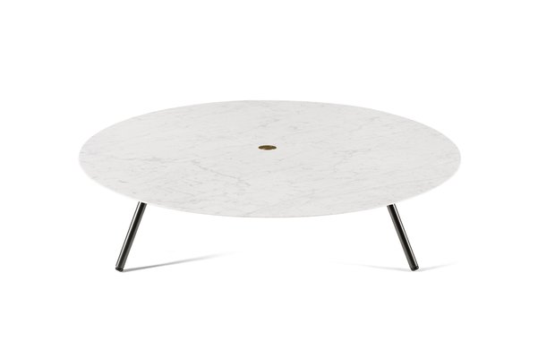 Mesa De Centro W De Marmol Carrara Blanco De David Lopez Quincoces Para Salvatori En Venta En Pamono