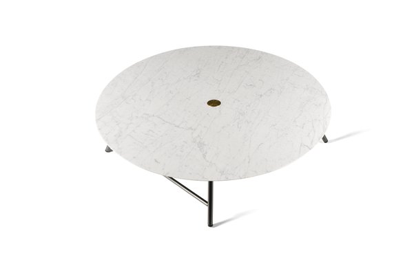 Mesa De Centro W De Marmol Carrara Blanco De David Lopez Quincoces Para Salvatori En Venta En Pamono