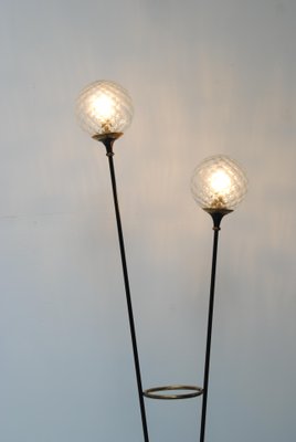 sphere and stem floor lamp