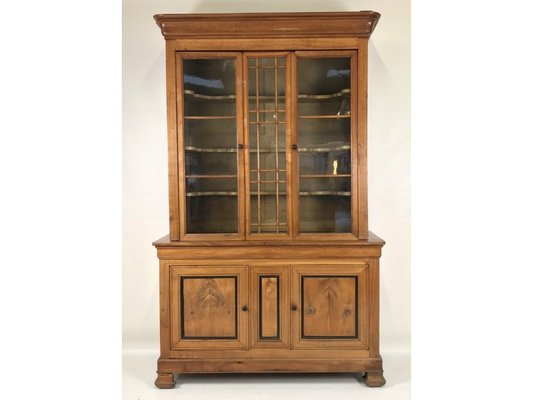 Antique Biedermeier Counter Display Case In Solid Cherry For Sale