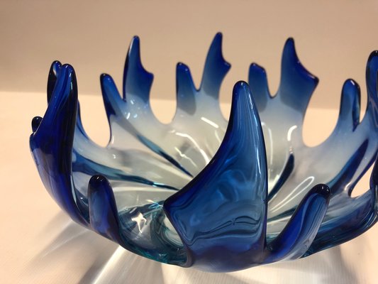 Blue glass centerpiece Clearance