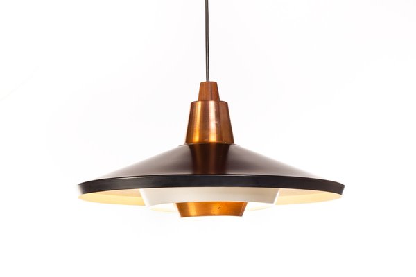 Vintage Danish Black And Copper Pendant Lamp 1960s For At Pamono Vintage Danish Black And Copper Pendant Lamp 1960s 1
