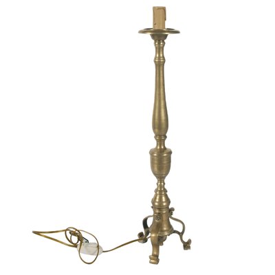 Antique Gilt Brass Lamp Holder Candelabrum 1700s for sale at Pamono
