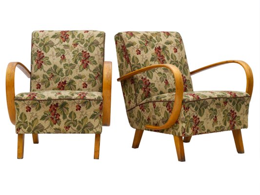 Vintage Lounge Chairs By Jindrich Halabala For Up Zavody 1930s