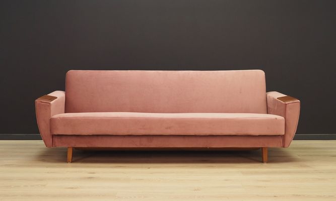 Danish Velour Sofa 1970s