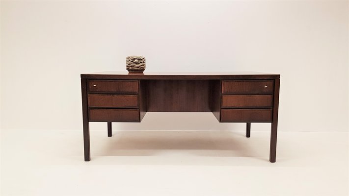 Danish 77 Brazilian Rosewood Executive Desk From Omann Jun 1960s