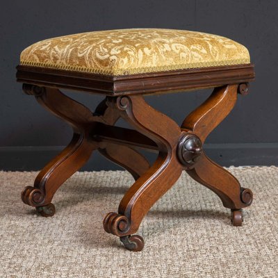 Antique William IV Mahogany Ottoman