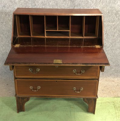 Small Early 20th Century Mahogany Secretary For Sale At Pamono