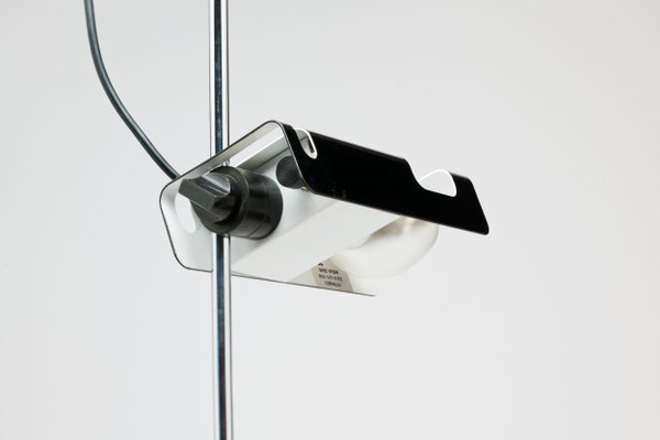 Italian Black Spider Floor Lamp By Joe Colombo For Oluce 1970s