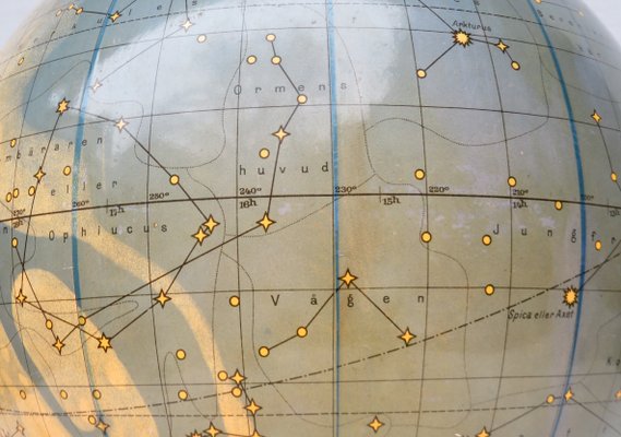 Vintage Celestial Globe By Edwin Hammar For Columbus Verlag Gmbh