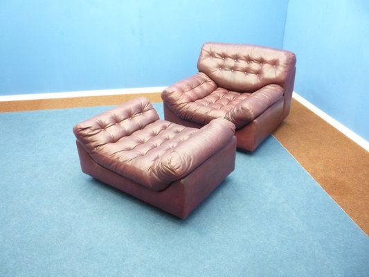 Mid Century Leather Lounge Chair And, Mid Century Modern Leather Chair And Ottoman