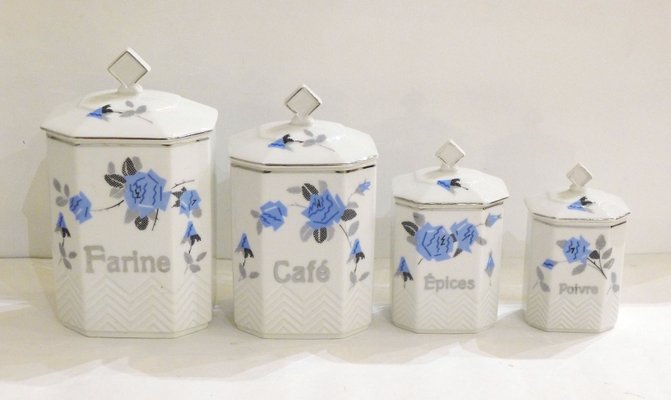 Pot en porcelaine à épices vintage