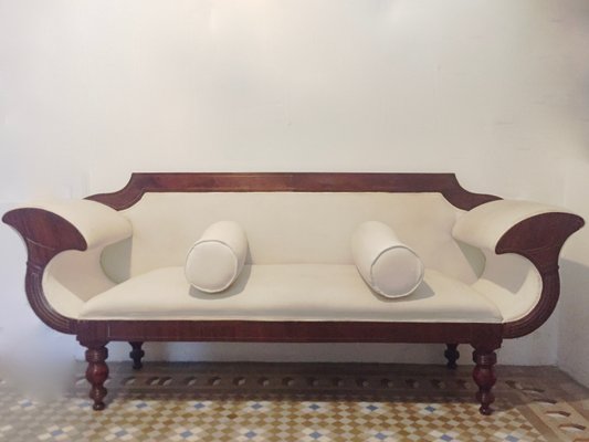 Louis Philippe Spanish Mahogany Sofa 1830s