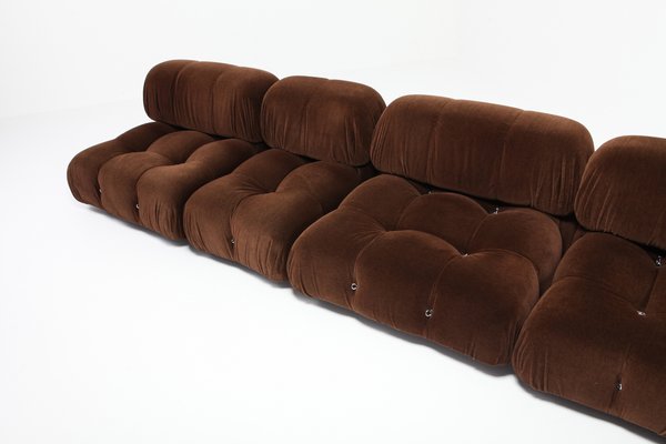 Vintage Brown Velvet Camaleonda Sectional Sofa By Mario Bellini For C B Italia Vintage Brown Velvet Camaleonda Sectional Sofa By Mario Bellini For C B Italia