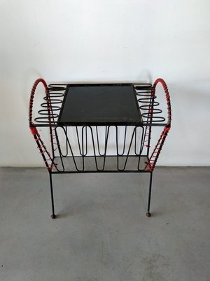Vintage Wrought Iron Scoubidou Side Table For Sale At Pamono