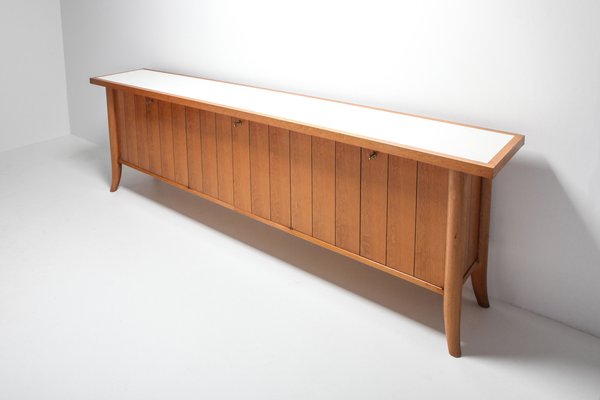 Mid Century Modern Japanese Oak Credenza By Robsjohn Gibbings For