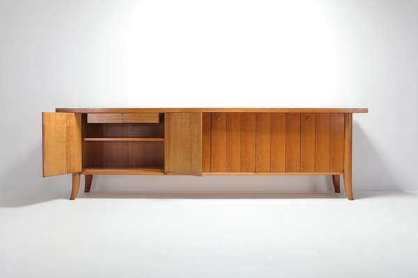 Mid Century Modern Japanese Oak Credenza By Robsjohn Gibbings For