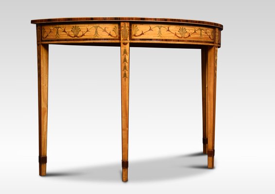 Antique Neoclical Style Satinwood Console Tables Set Of 2 Antique Neoclical Style Satinwood Console Tables Set Of 2