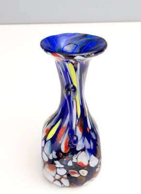 Vintage Art Nouveau Blue Murano Glass Vase From Toso For Sale At Pamono