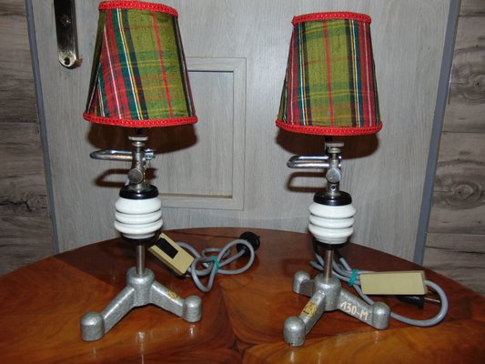 Vintage Industrial Table Lamps Set Of 2 For Sale At Pamono