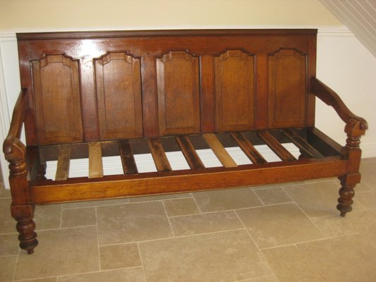 Antique English Oak Settee For Sale At Pamono