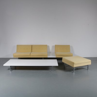 Set mit Sofa, Ottomane und Couchtisch von George Nelson für Bookshelf by Gianfranco Frattini, Bernini Italy circa 1955