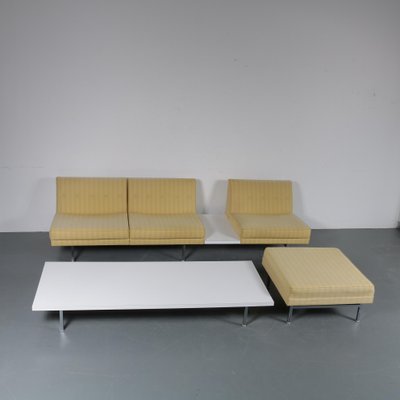 Set mit Sofa, Ottomane und Couchtisch von George Nelson für Bookshelf by Gianfranco Frattini, Bernini Italy circa 1955
