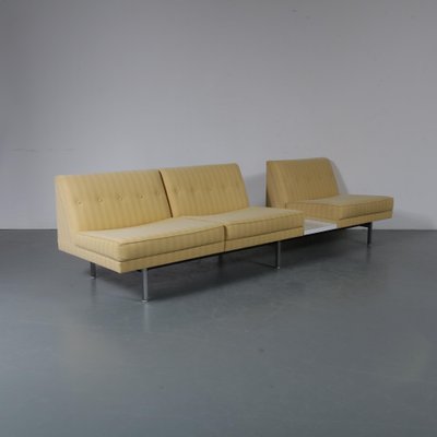 Set mit Sofa, Ottomane und Couchtisch von George Nelson für Bookshelf by Gianfranco Frattini, Bernini Italy circa 1955
