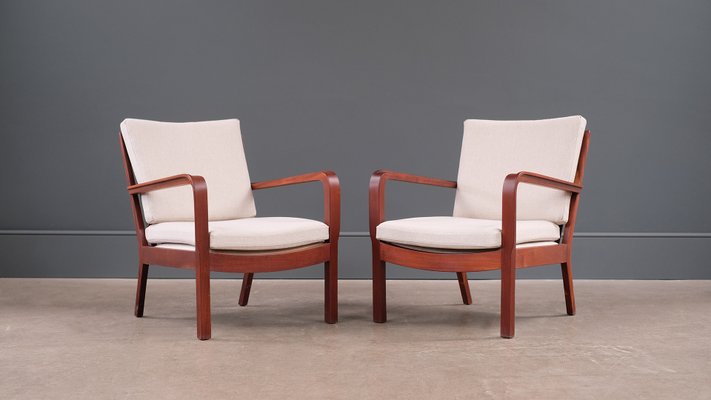Danish Lounge Chairs By Vilhelm Lauritzen For Gustav Bertelsen