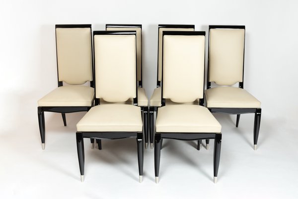 Black White Highback Dining Chairs, High Back Black Metal Dining Chairs