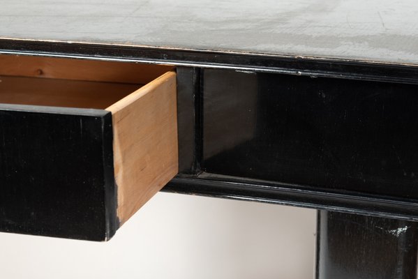 Curved Black Executive Desk 1930s For Sale At Pamono