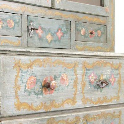 Antique Hand Painted Buffet Cabinet For At Pamono Antique Hand Painted Buffet Cabinet 7