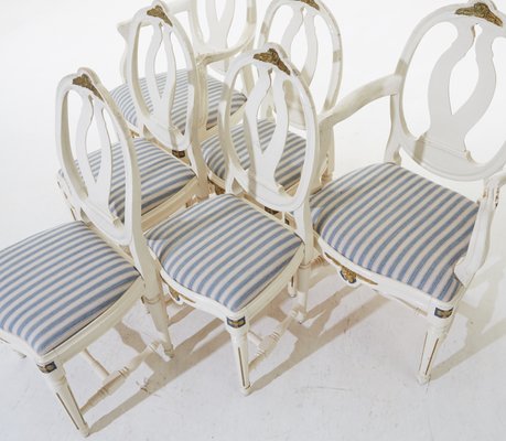 Gustavian Dining Room Chairs 1890s Set Of 6 For Sale At Pamono