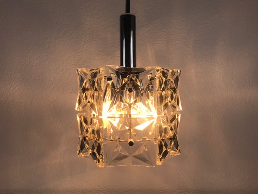 Antique mid century lamp hot sale with hanging crystals
