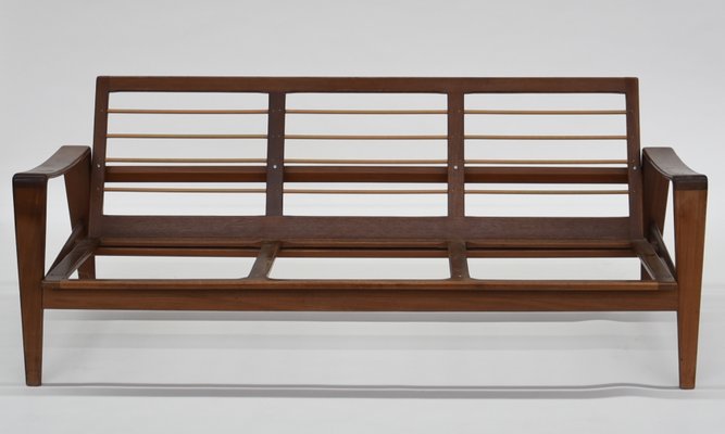 Scandinavian Wooden Model 35 3 Seater Sofa By Arne Wahl Iversen 3 Seater Sofa By Arne Wahl Iversen