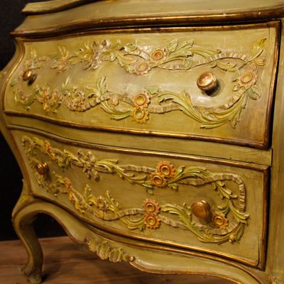 Venetian Lacquered Wood Chest Of Drawers 1960s For Sale At Pamono