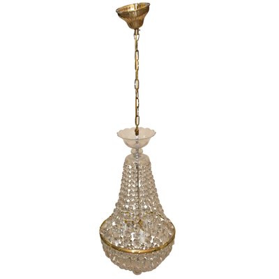 Vintage Czechoslovakian Crystal Chandelier 1940s For At Pamono Vintage Czechoslovakian Crystal, Crystal Pendant Vintage Chandelier