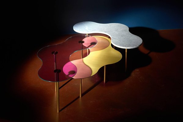 Brass Coffee Tables By Sebastian Scherer Set Of 3