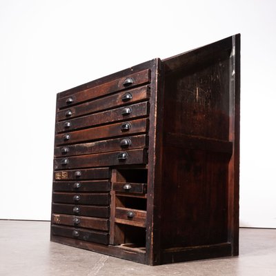 Vintage Printer S Cabinet With Letterpress 1920s For Sale At Pamono
