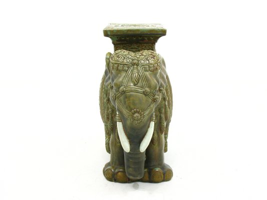 Ceramic Elephant Figurine 1980s