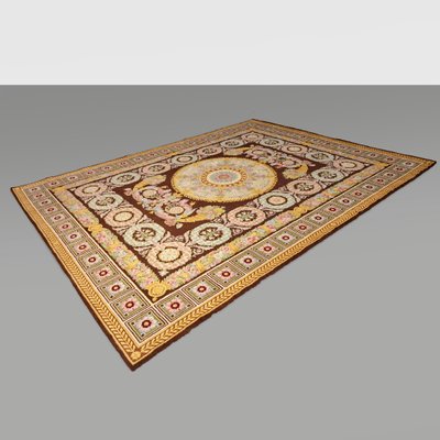 Large Empire Style Hand Knotted Woollen Rug, 1970s for sale