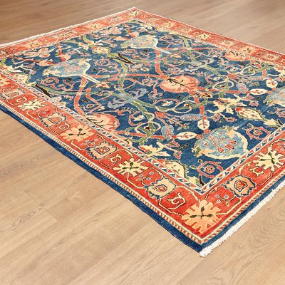 Arts & Crafts Style Turkish Hand Knotted Large Rug, 1980s for sale