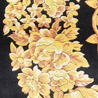 Black Gold Rug by Gianni Versace for Versace, 1980s for sale at Pamono