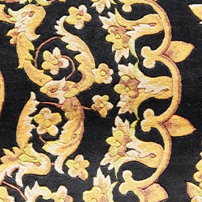 Black Gold Rug by Gianni Versace for Versace, 1980s for sale at Pamono